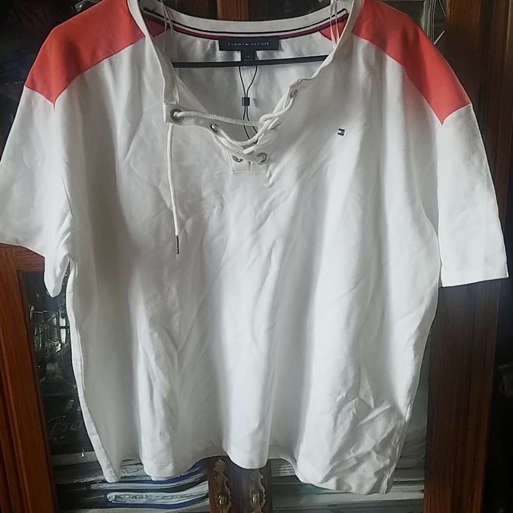 Tommy Hilfiger tied shirt
